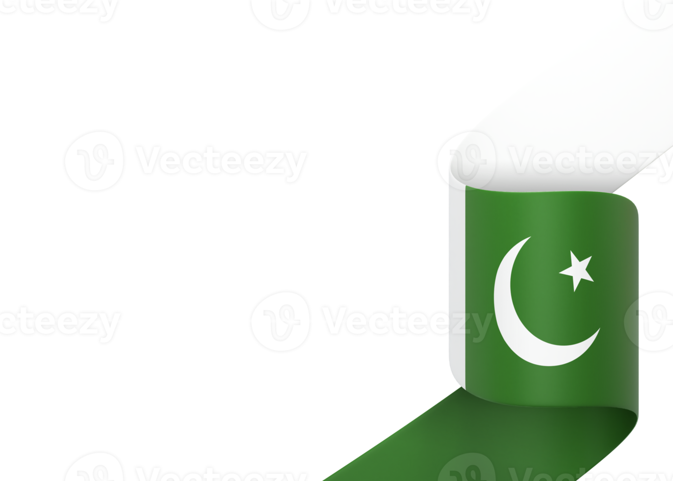 Pakistan flag design national independence day banner element transparent background png