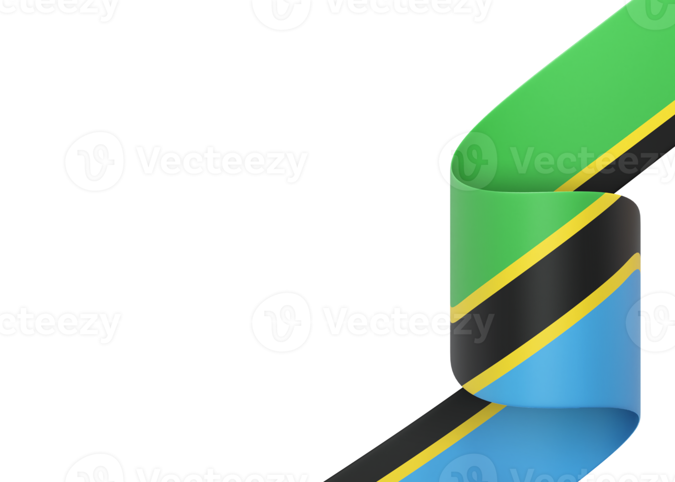 tanzania flagga design nationell oberoende dag baner element transparent bakgrund png