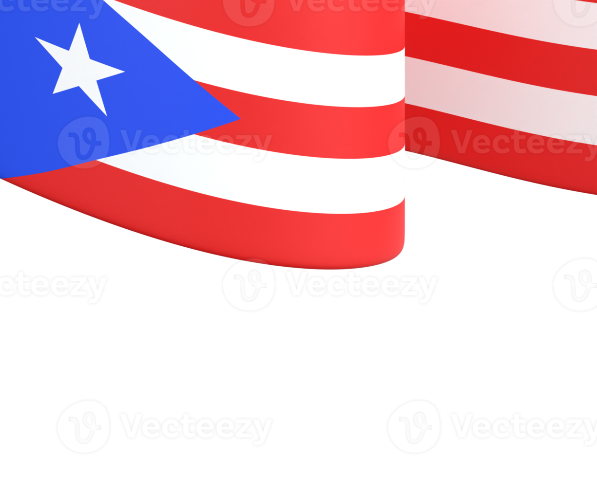 puerto rico flag design nationaler unabhängigkeitstag banner element transparenter hintergrund png