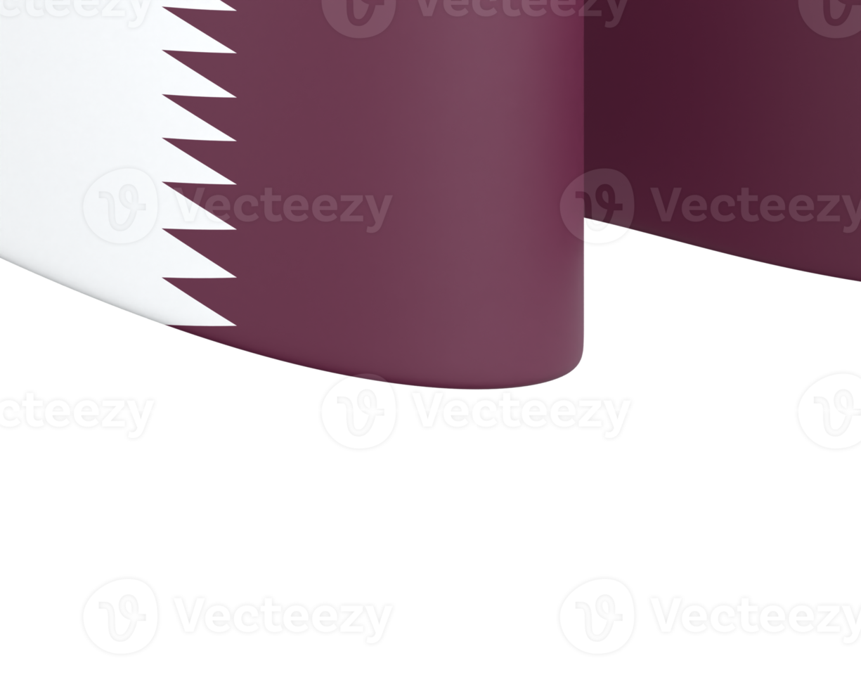 Qatar flag design national independence day banner element transparent background png