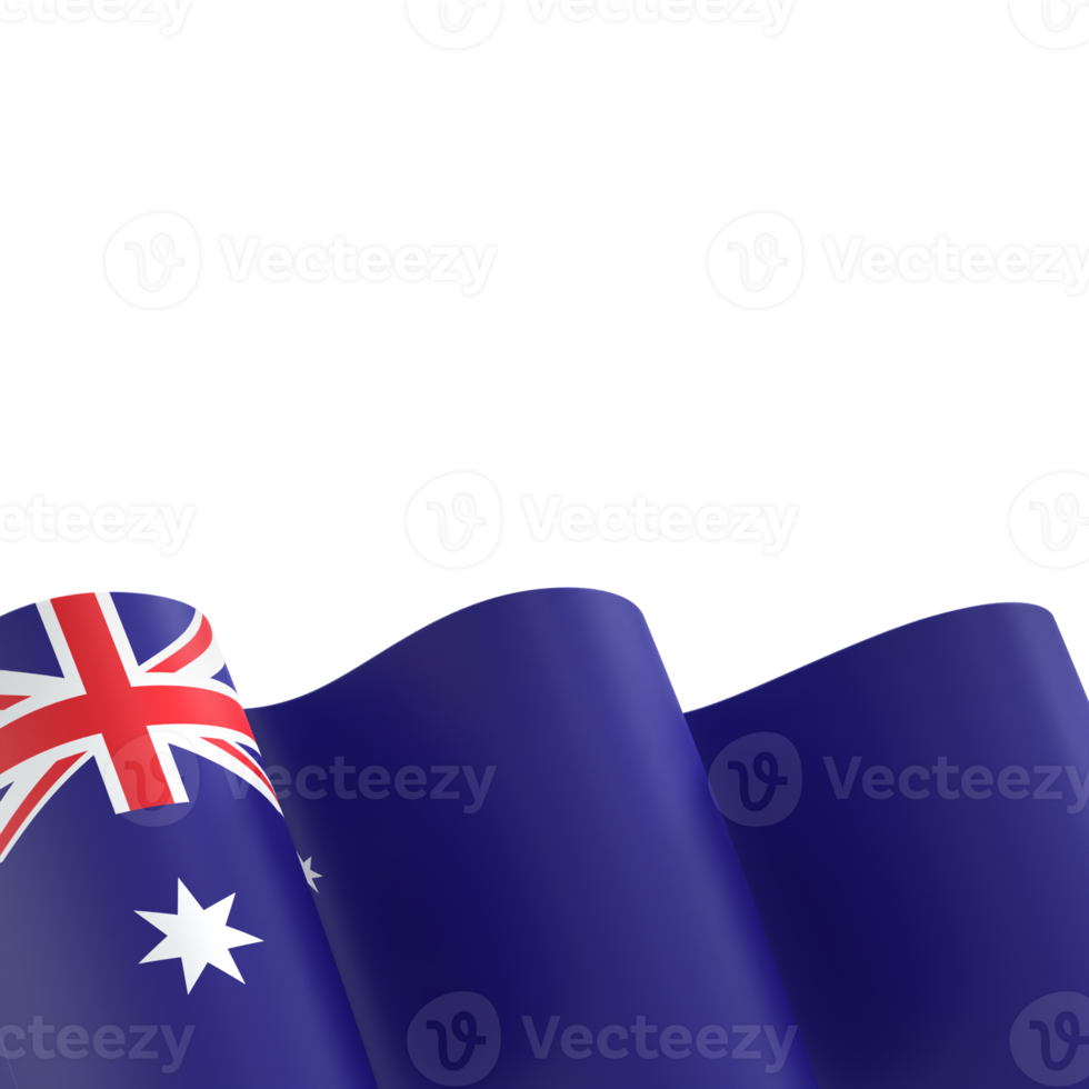 diseño de la bandera de australia elemento de la bandera del día de la independencia nacional fondo transparente png