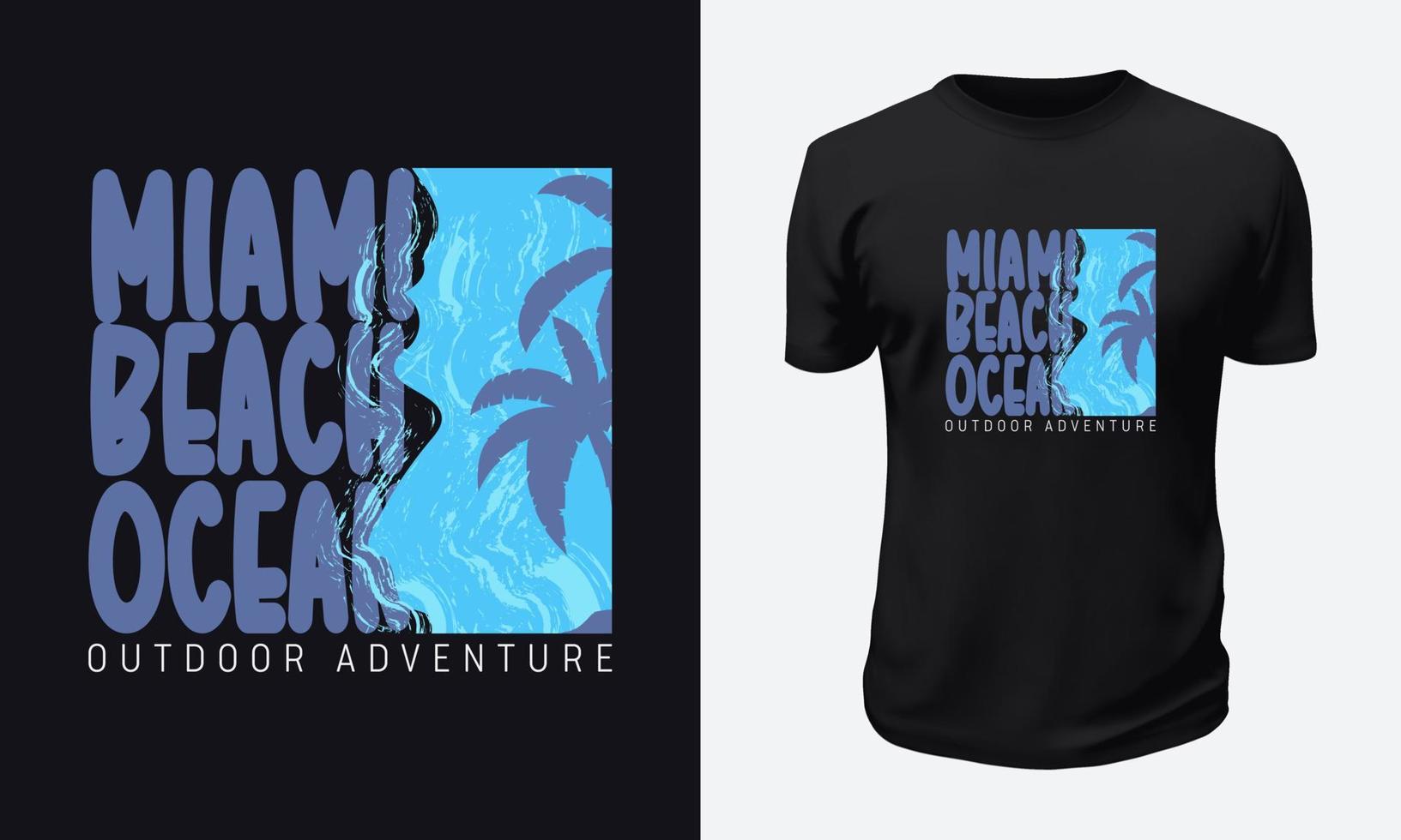 Summer and Beach T shirt Design vector