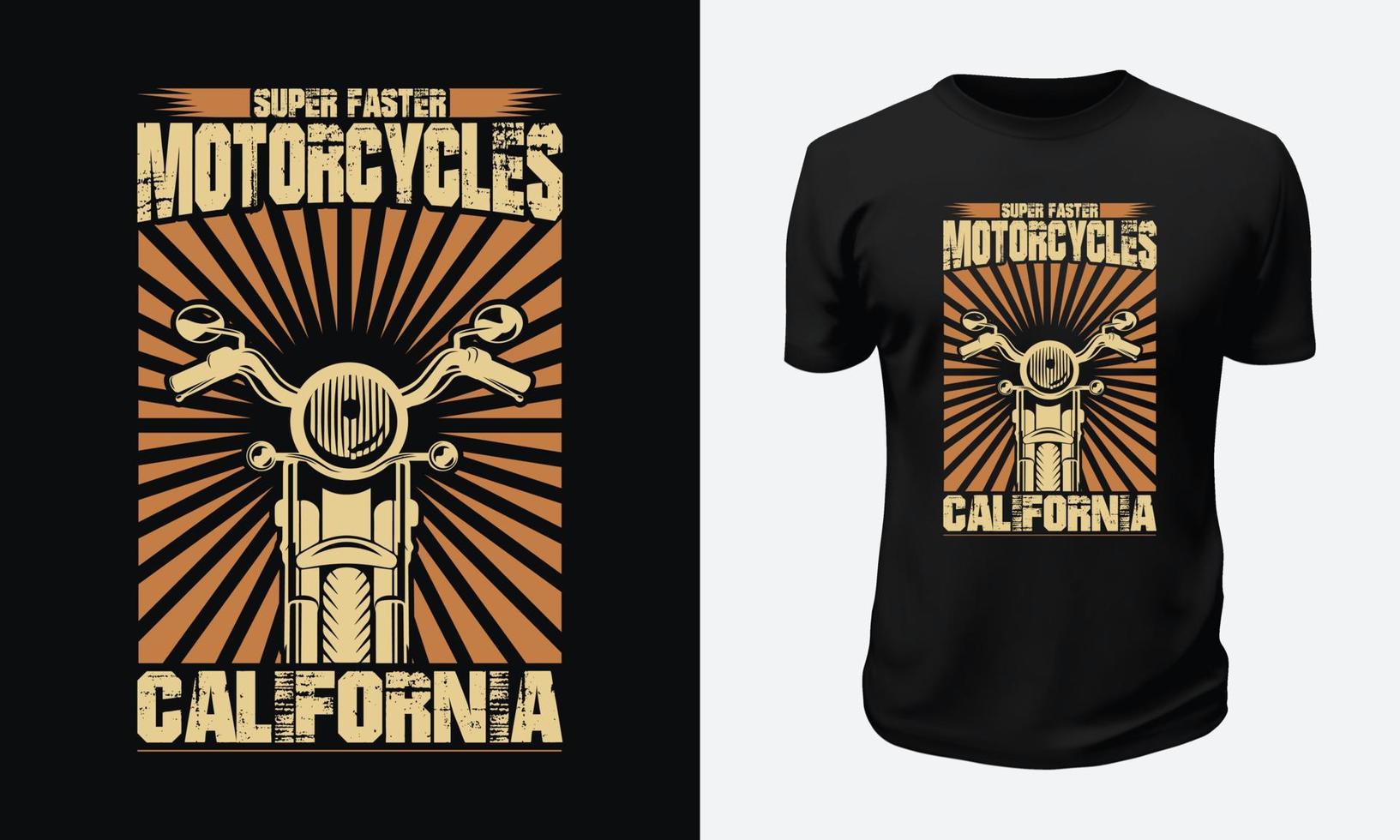 Motorcycle and Racing T shirt Design vector