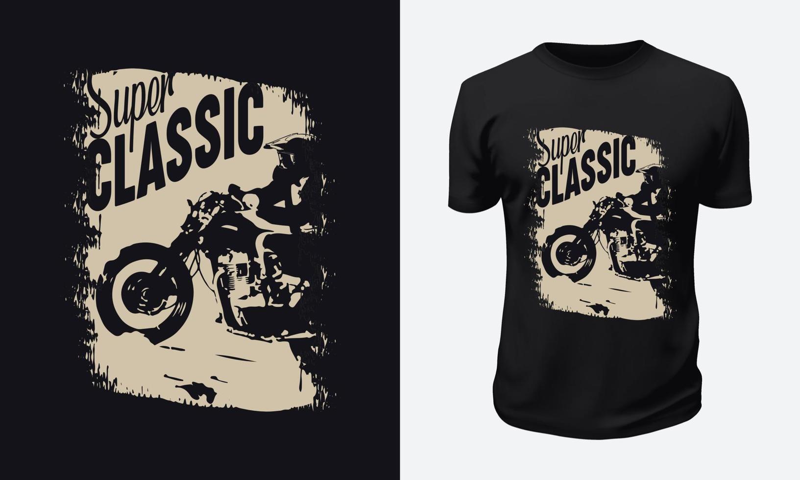 Motorcycle and Racing T shirt Design vector