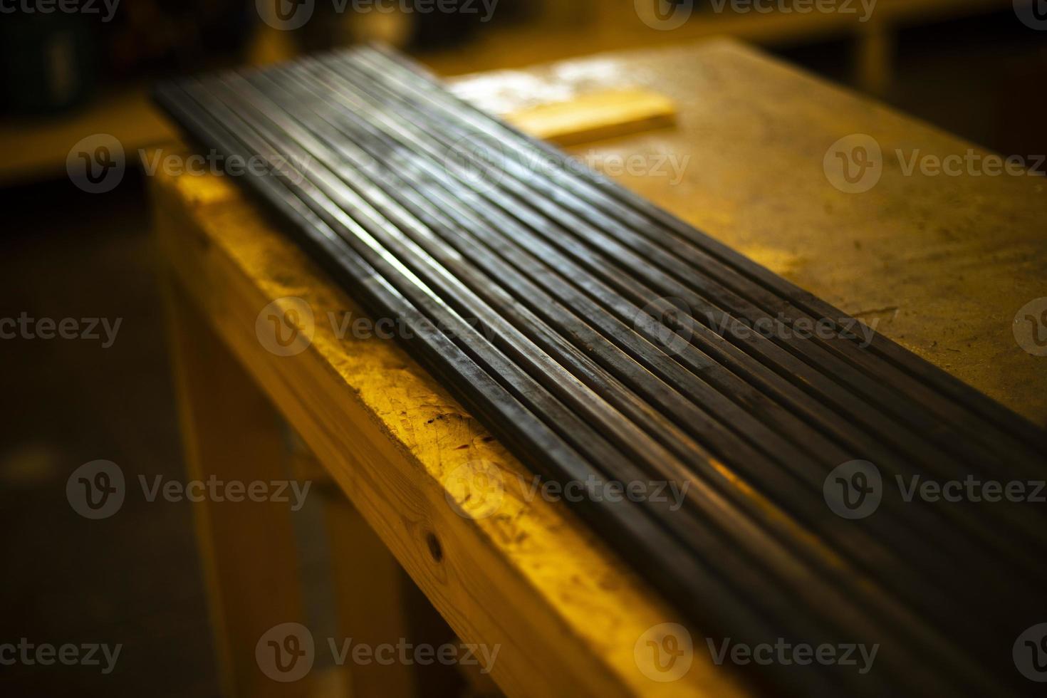 Metal profile. Steel product. photo