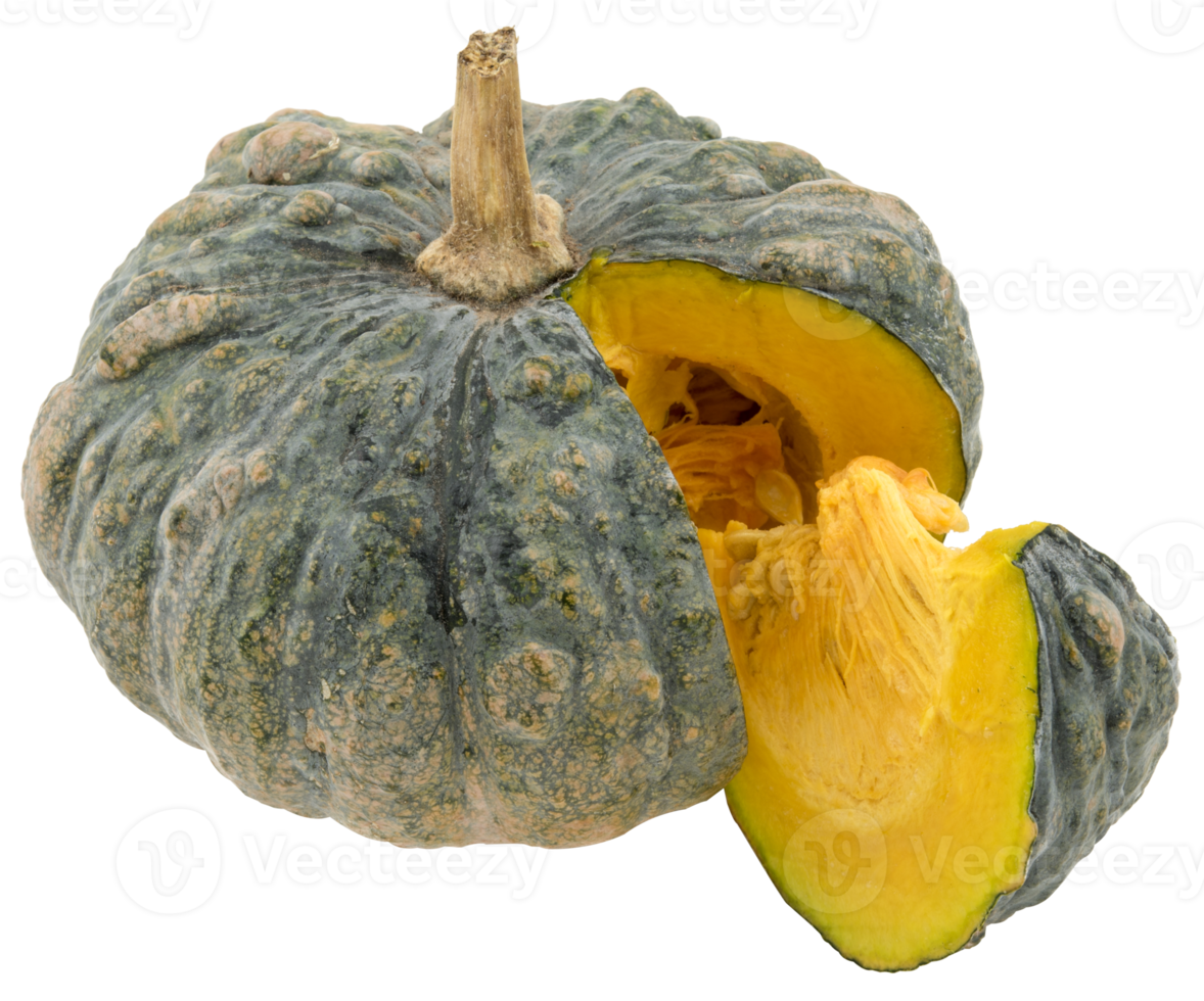 Raw thai pumpkin isolated png