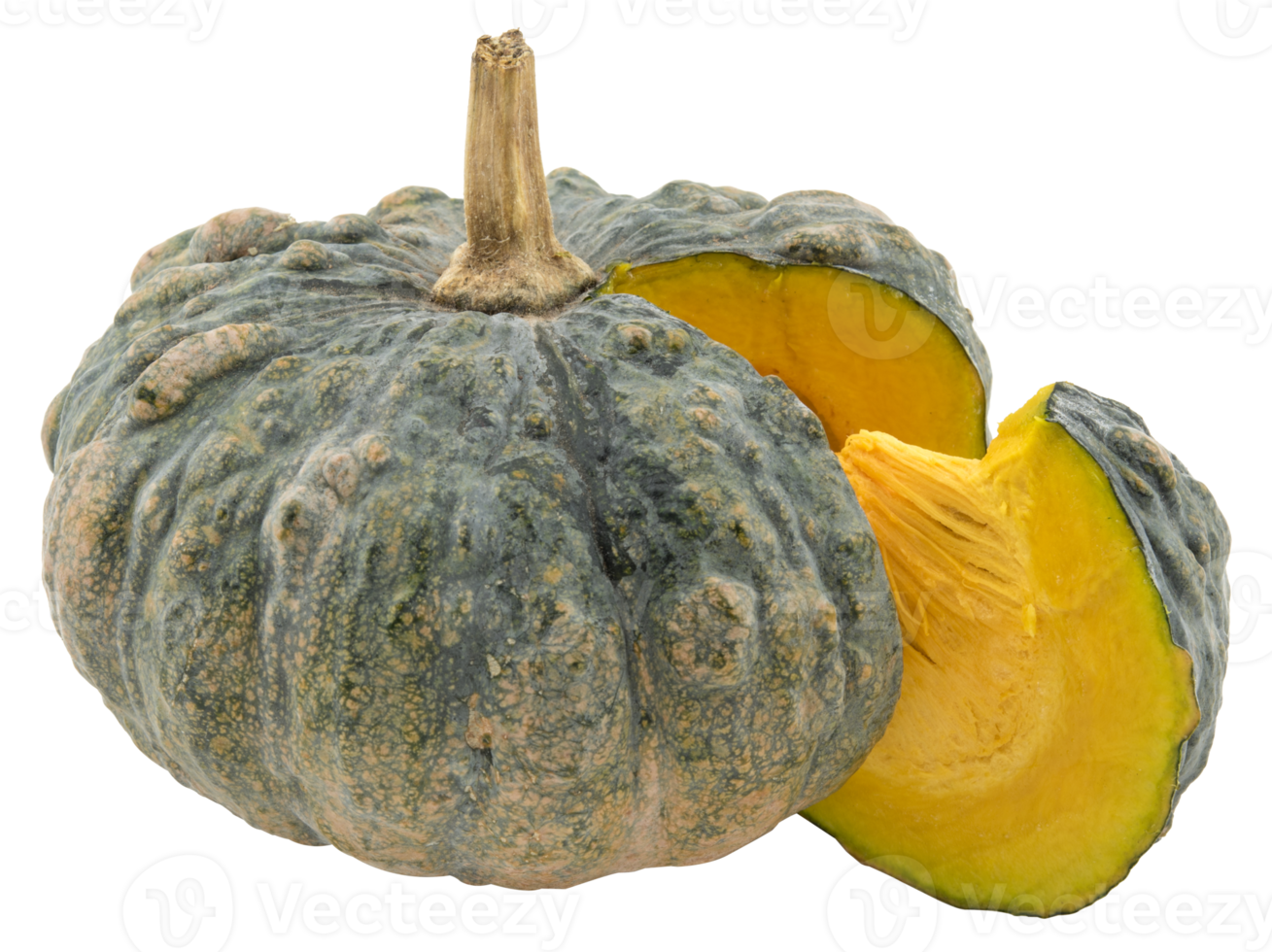 Raw thai pumpkin isolated png