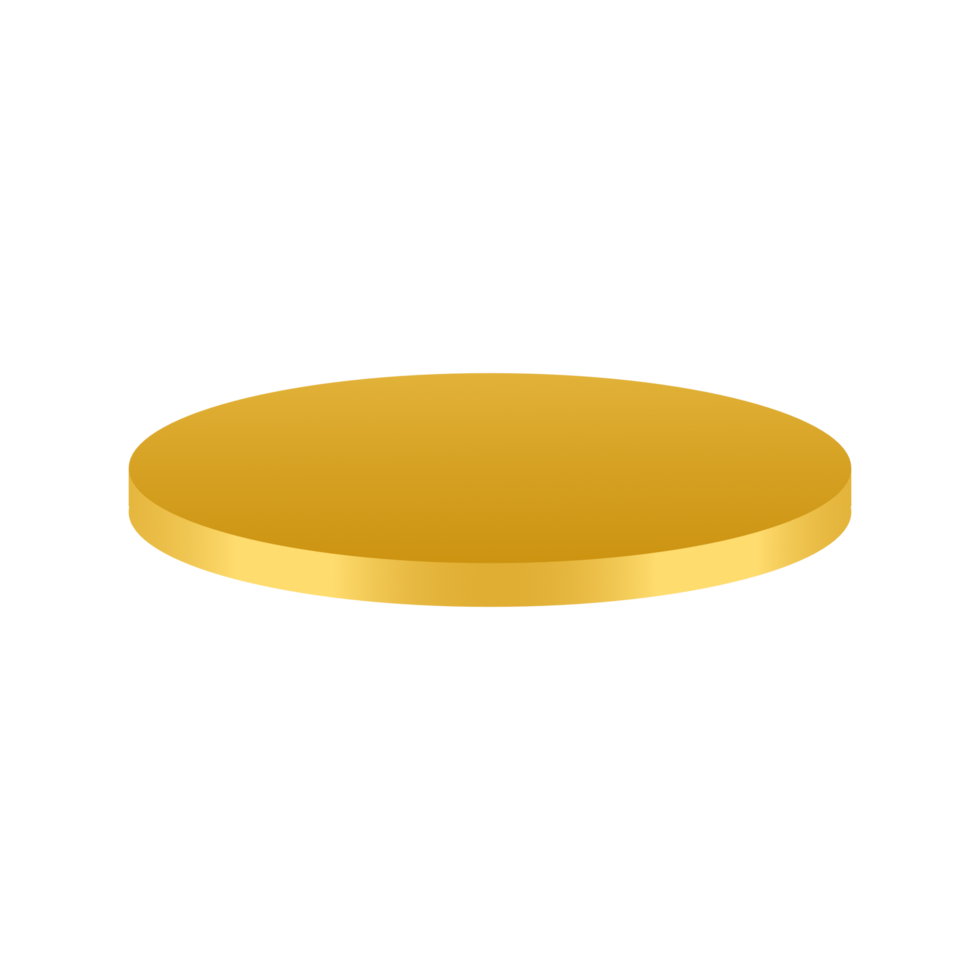 goldenes Mockup-Podium png