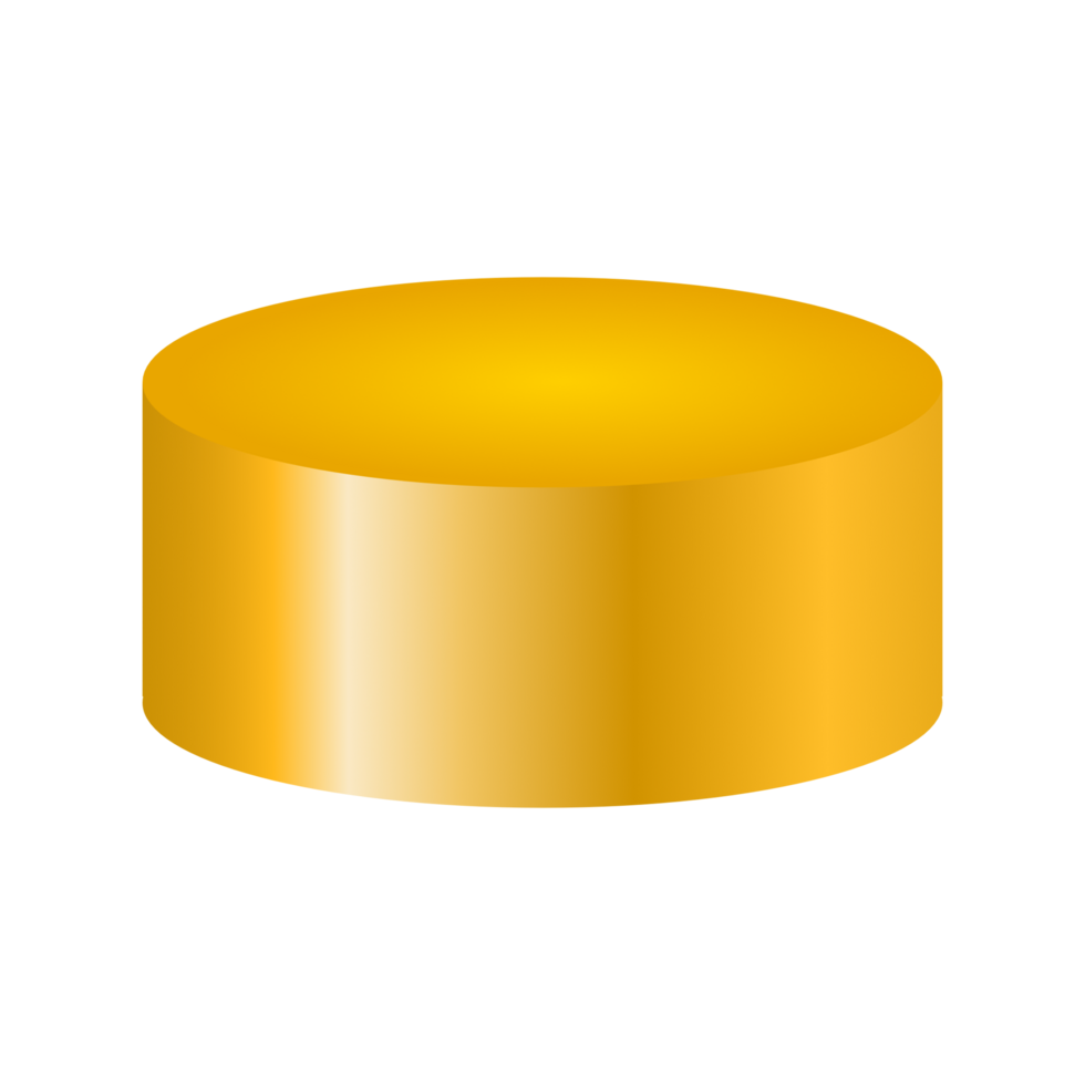 Golden mockup podium png