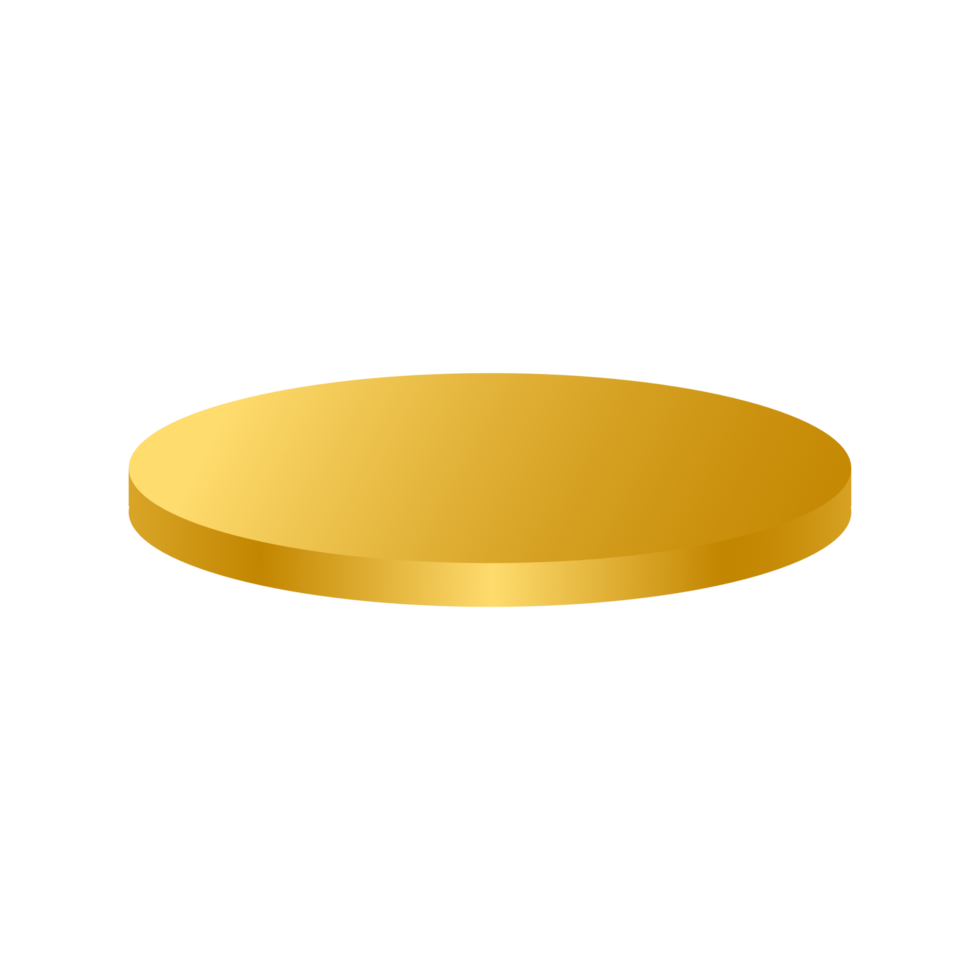 Golden mockup podium png