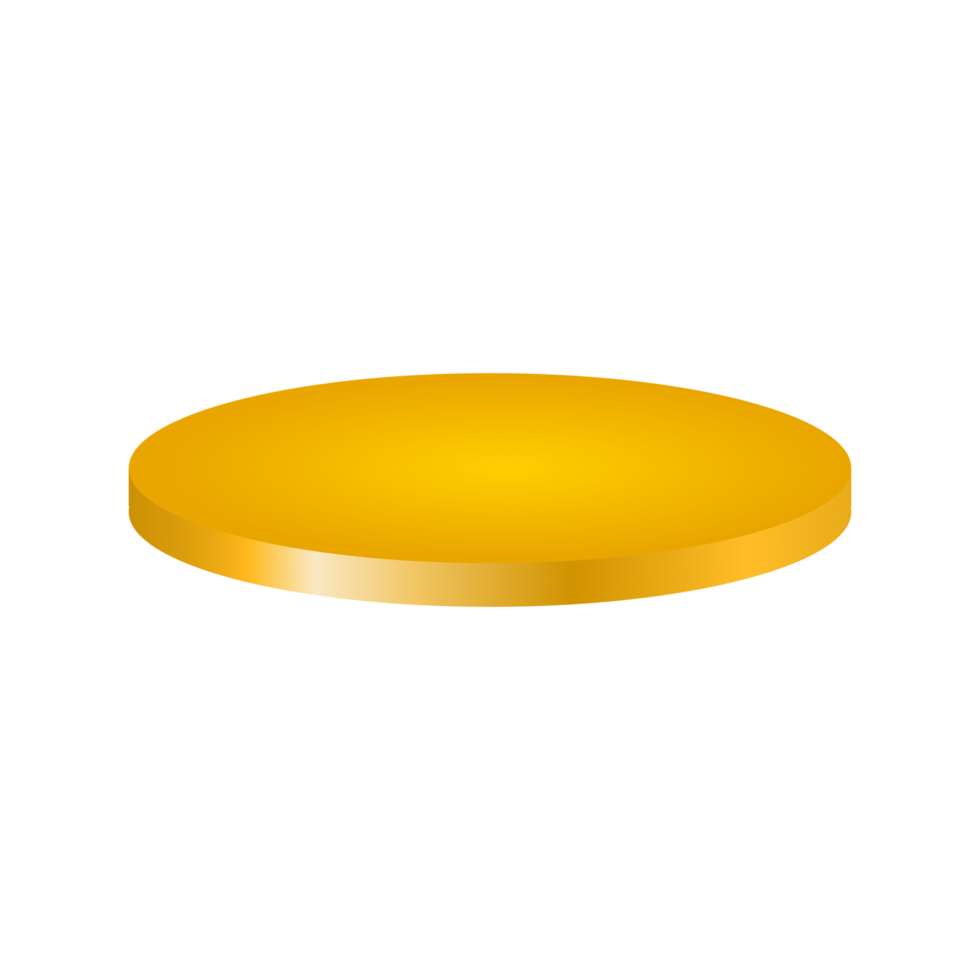 Golden mockup podium png