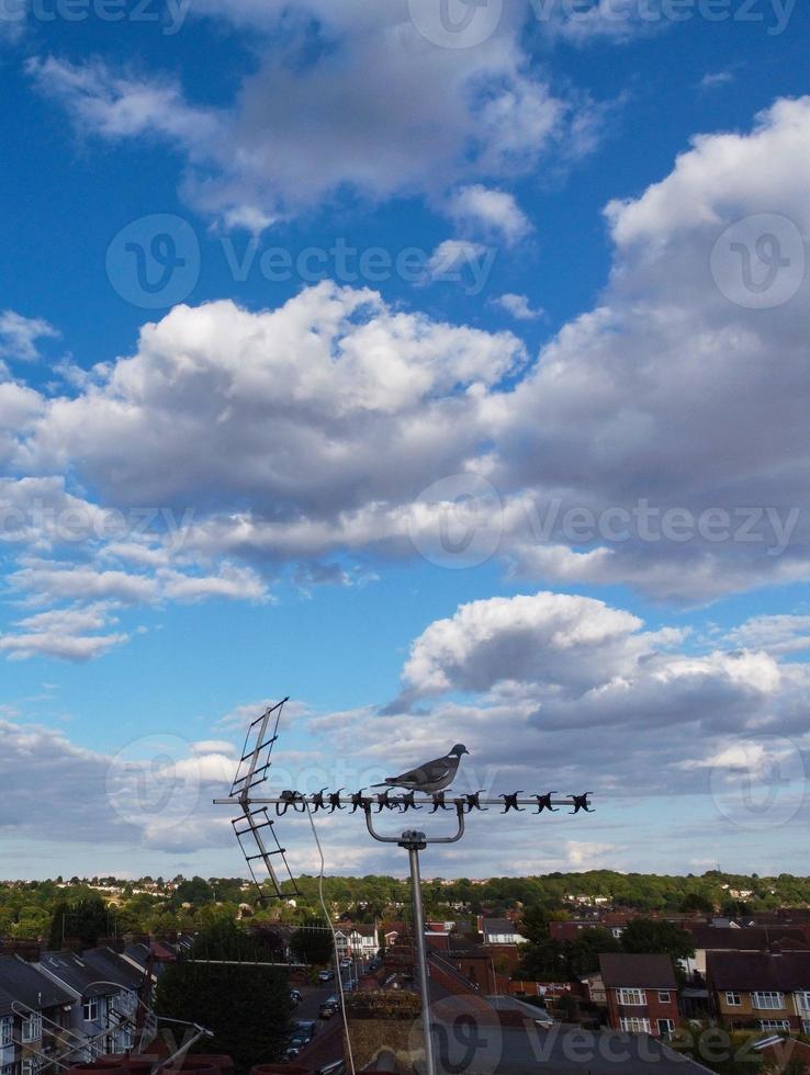 Luton City Centre and Local Buildings, High Angle Drone's View of Luton City Centre and Railway Station. Luton England Great Britain photo