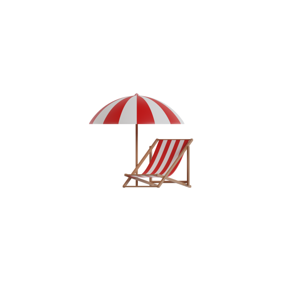 3D Isolated Summer Vacation Icon png