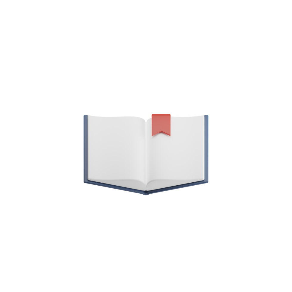 3D Isolated Various Books png