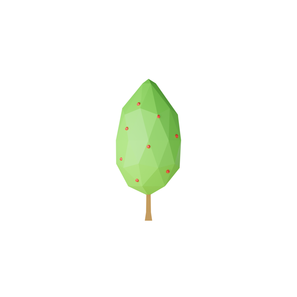 3d isolato verde albero png