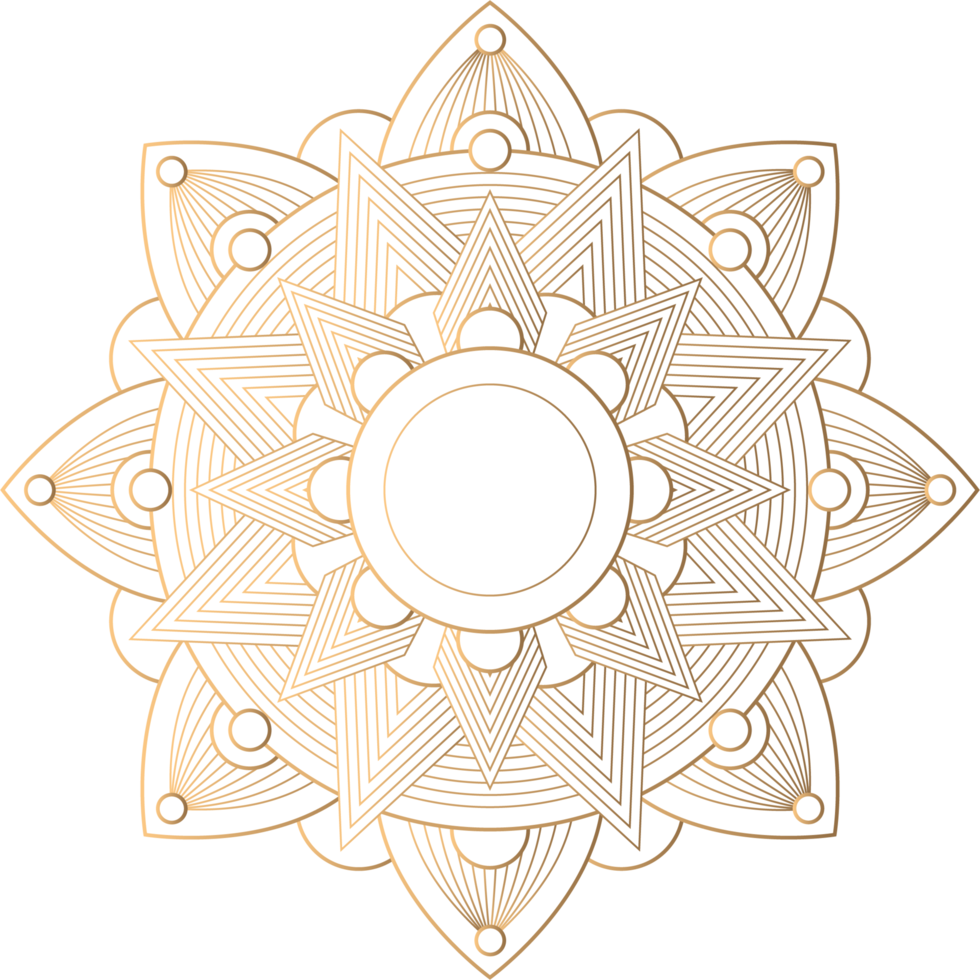 Luxury Ornamental Mandala Design png