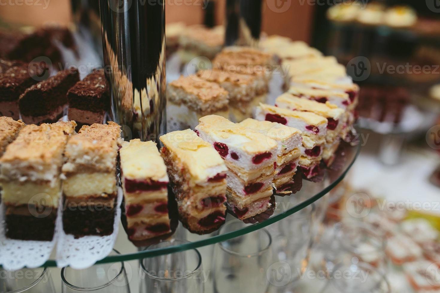 Delicious fancy wedding cake photo