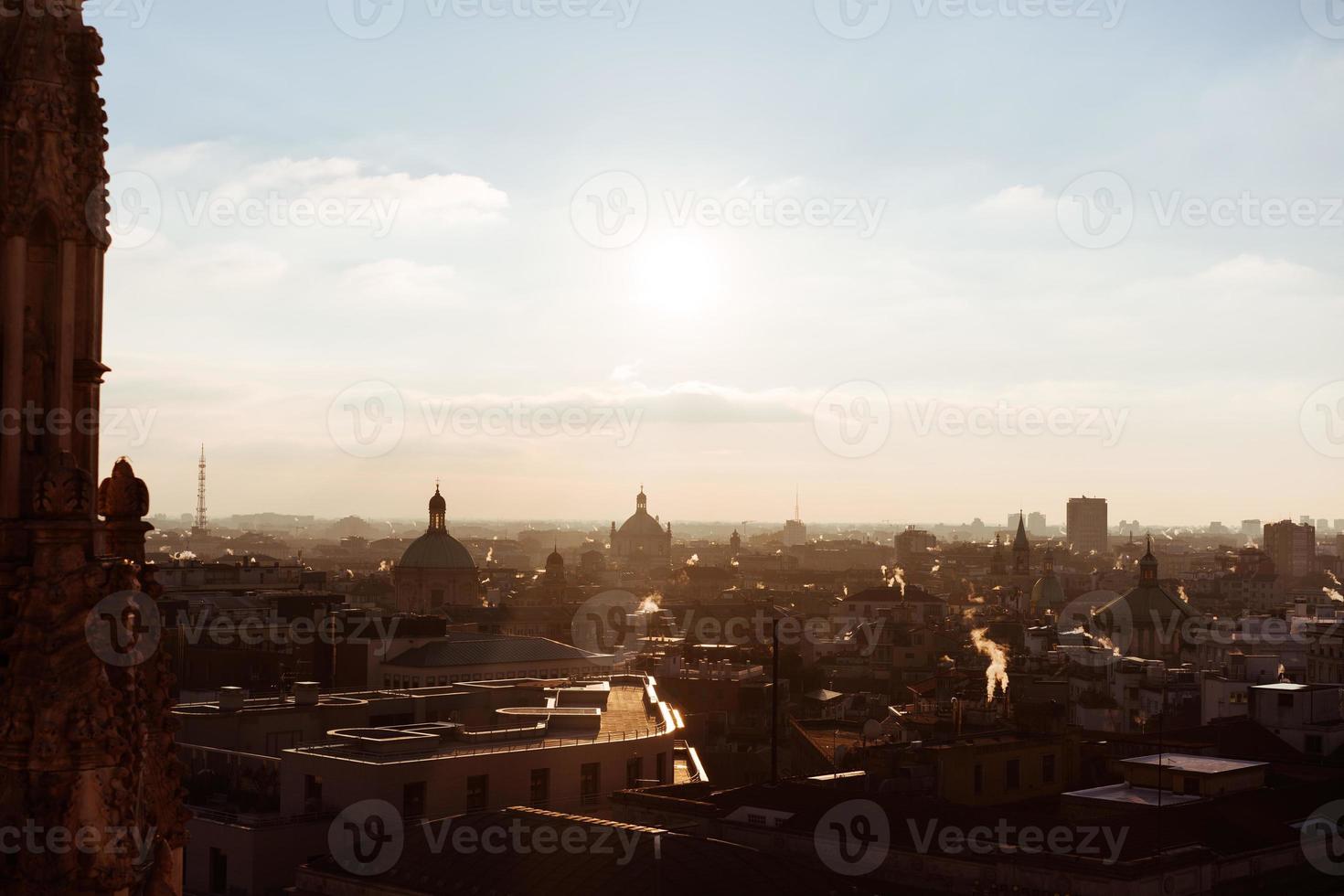 aerial photography of the old city photo