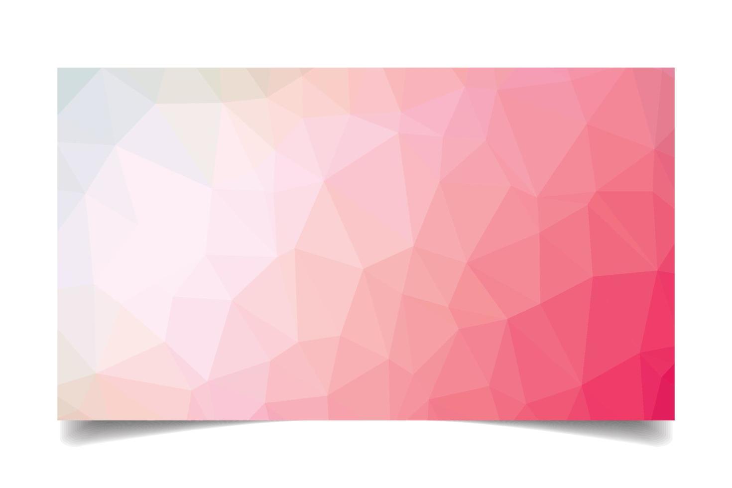 vector de textura de fondo triangulado de color rosa para plantilla de tarjeta de visita