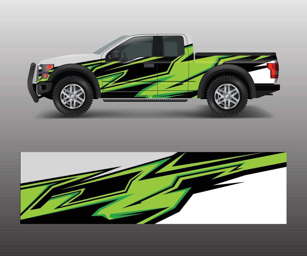 Racing graphic background vector for Truck, Pickup and vehicle branding. vinyl and wrap design vector