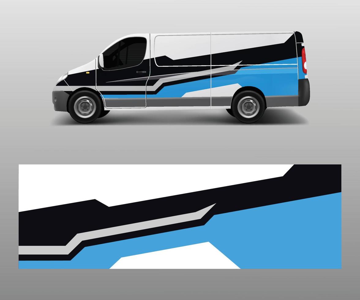 car graphic abstract stripe designs vector. abstract lines design concept for truck and vehicles van graphics vinyl wrap vector