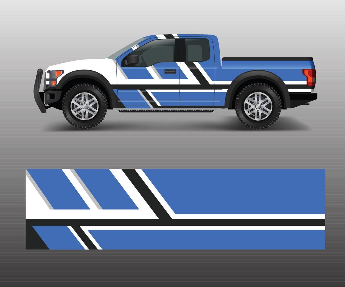 Truck And Vehicle car racing graphic for wrap and vinyl sticker vector