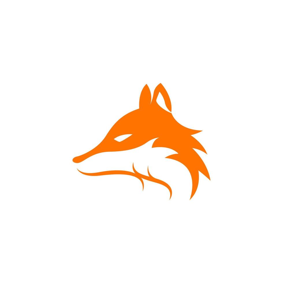 Fox icon logo design vector