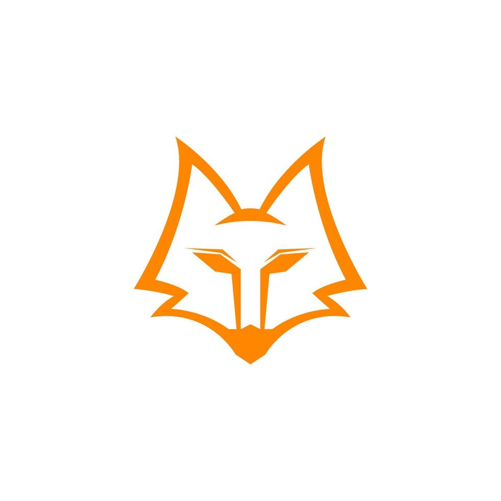 Fox icon logo design vector