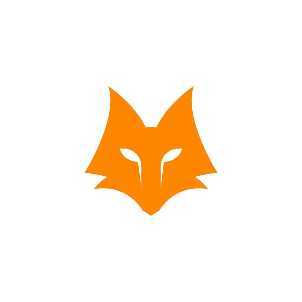 Fox icon logo design vector