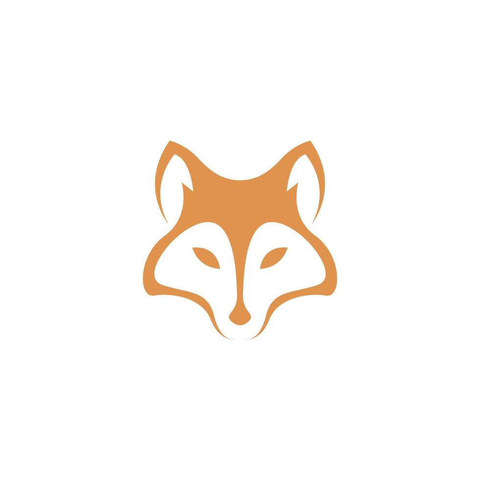 Fox icon logo design vector