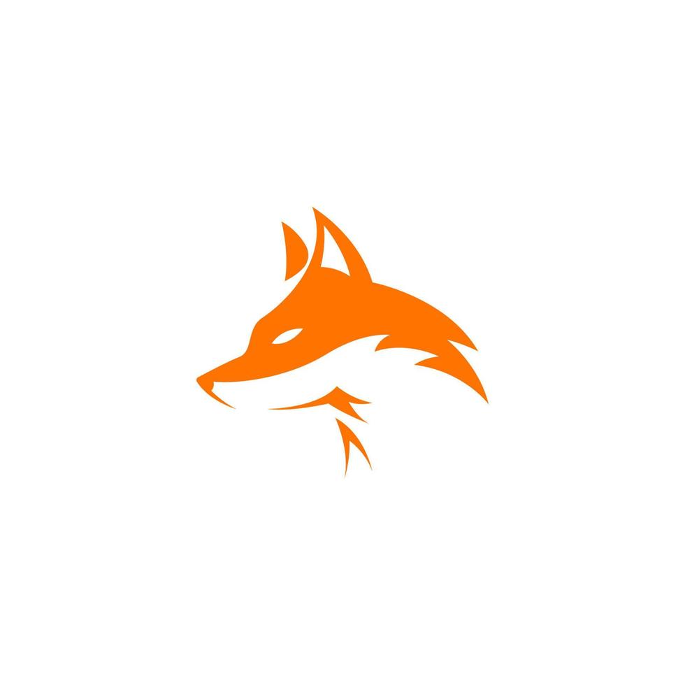 Fox icon logo design vector