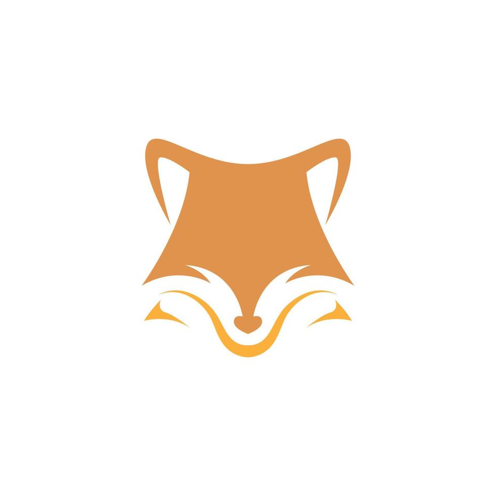 Fox icon logo design vector