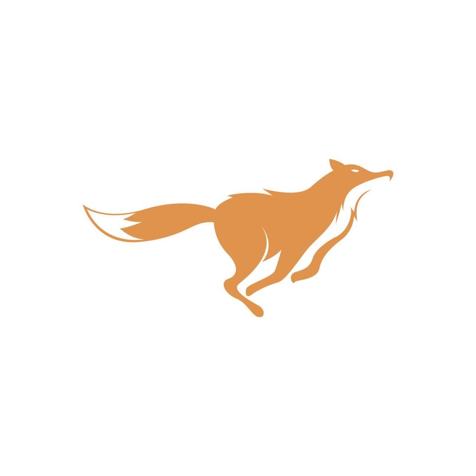 Fox icon logo design vector