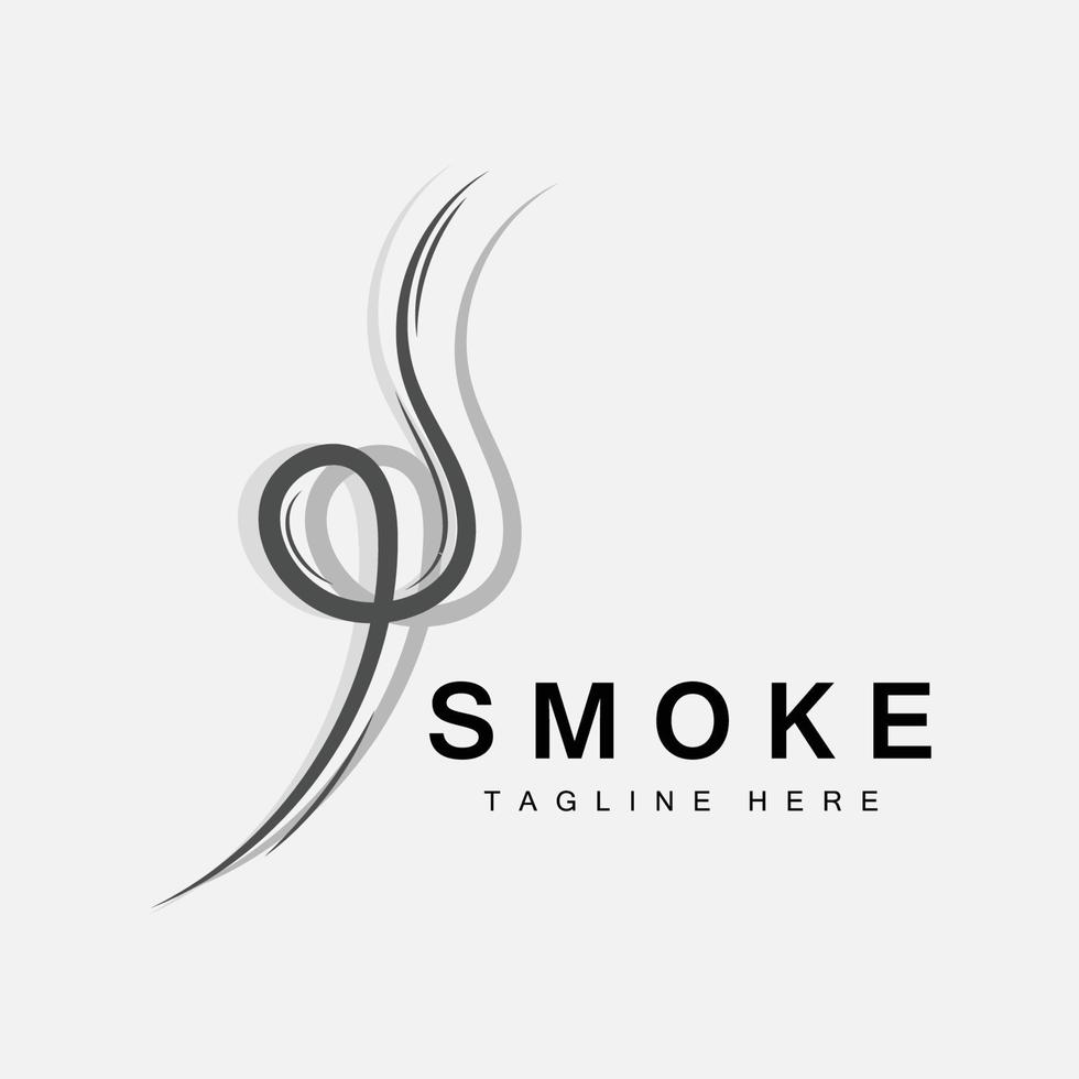 vapor vapor logo vector caliente evaporación aroma. ilustración de la línea de olor, icono de vapor de cocina, tren de vapor, hornear, fumar