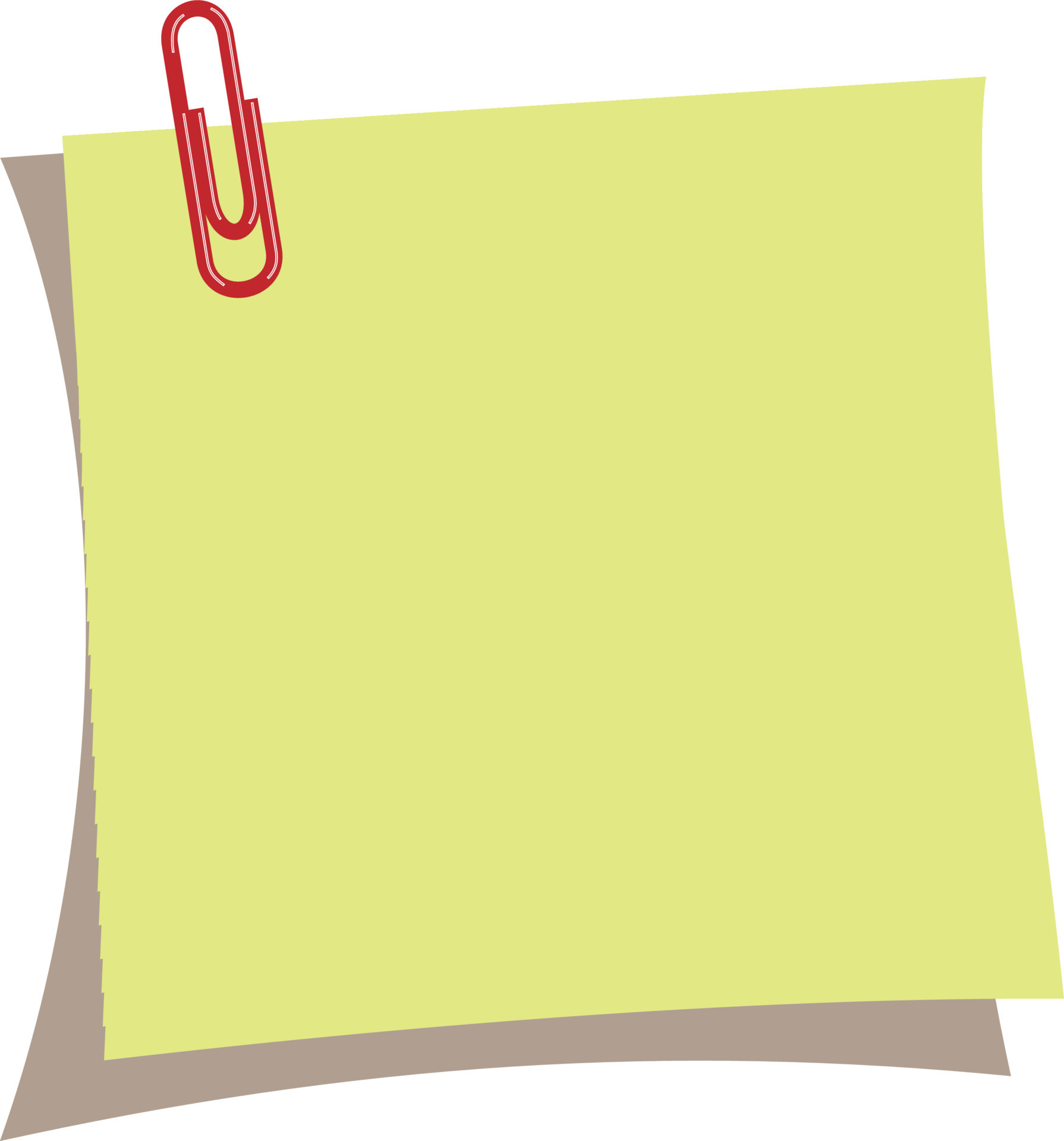 A light green sticky note attached to a map pin, suitable for writing study  notes, at home or at work 11351460 Vector Art at Vecteezy