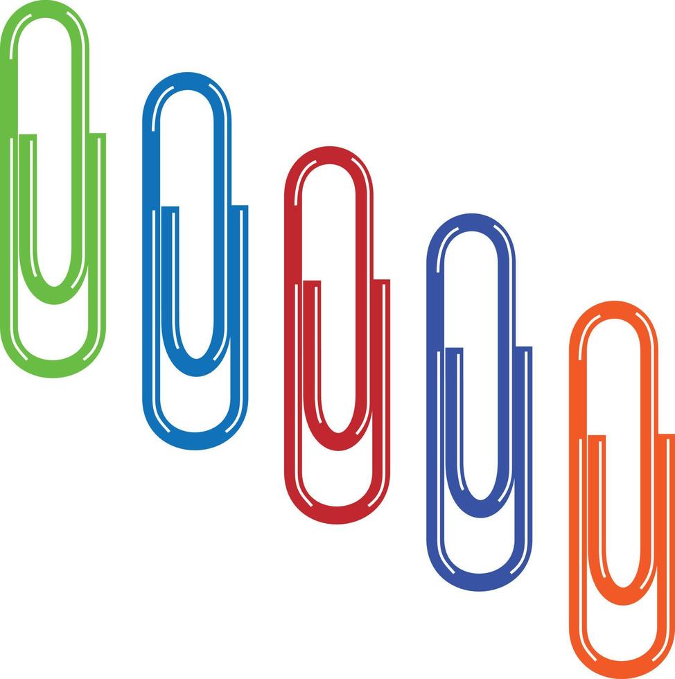 A set of colored map pins stacked next to each other, suitable for installing a sticky note vector