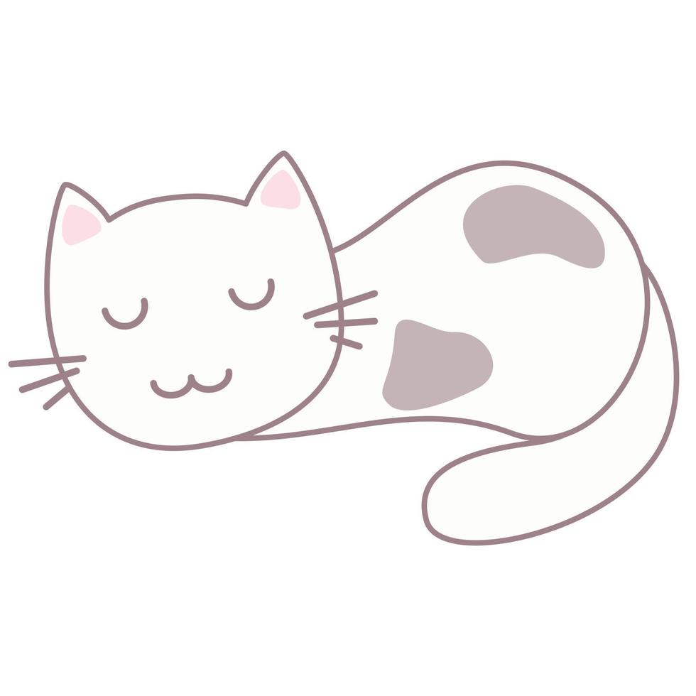 cute sleeping cat 11351681 Vector Art at Vecteezy