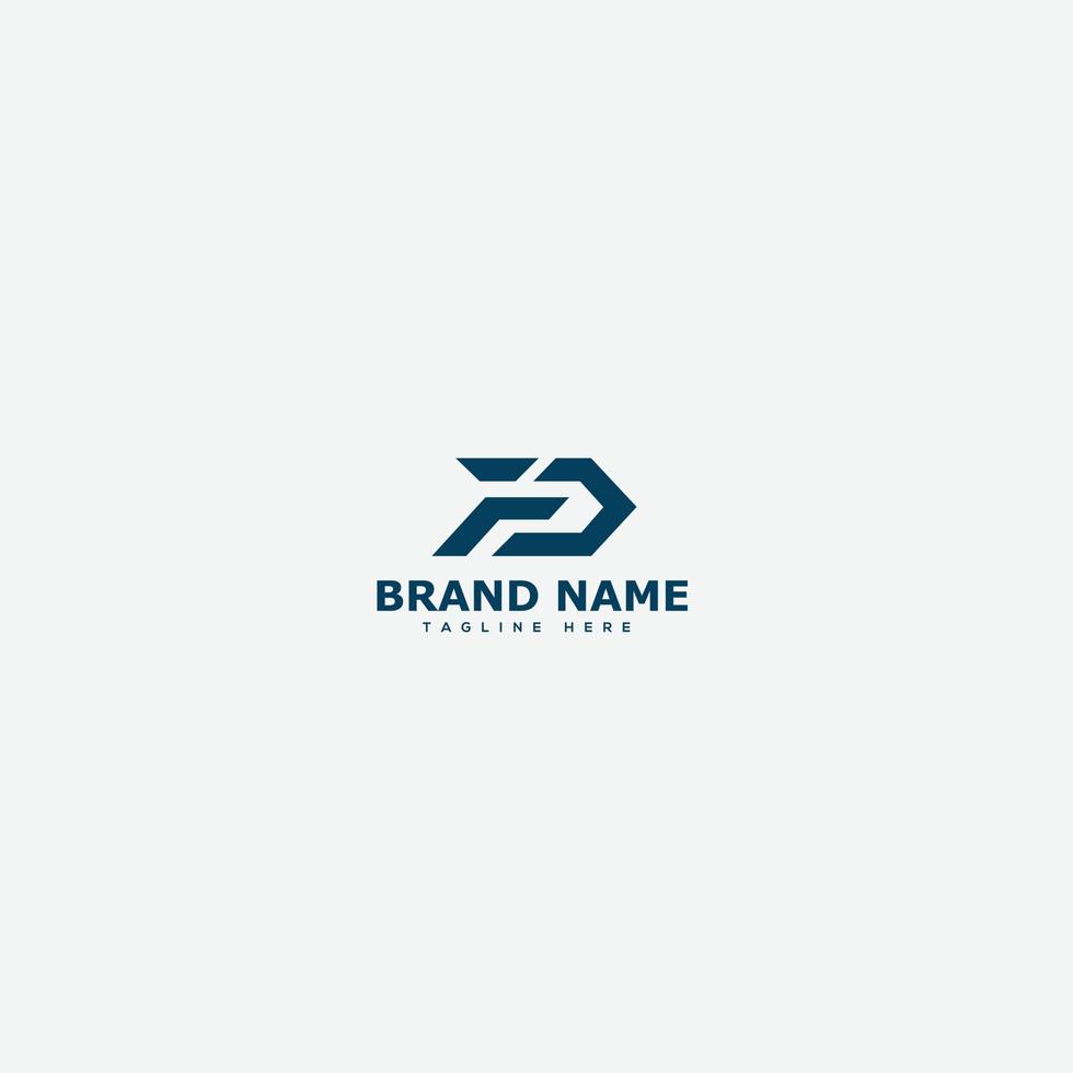 FD Logo Design Template Vector Graphic Branding Element