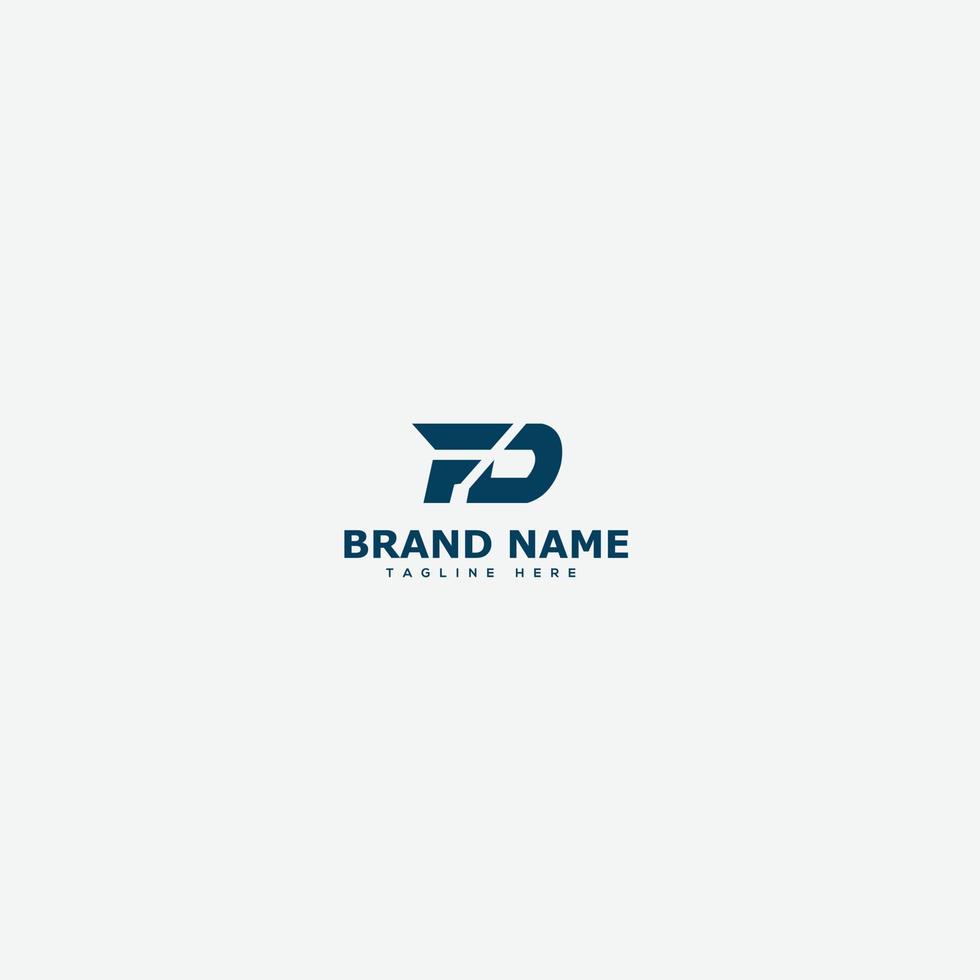 FD Logo Design Template Vector Graphic Branding Element