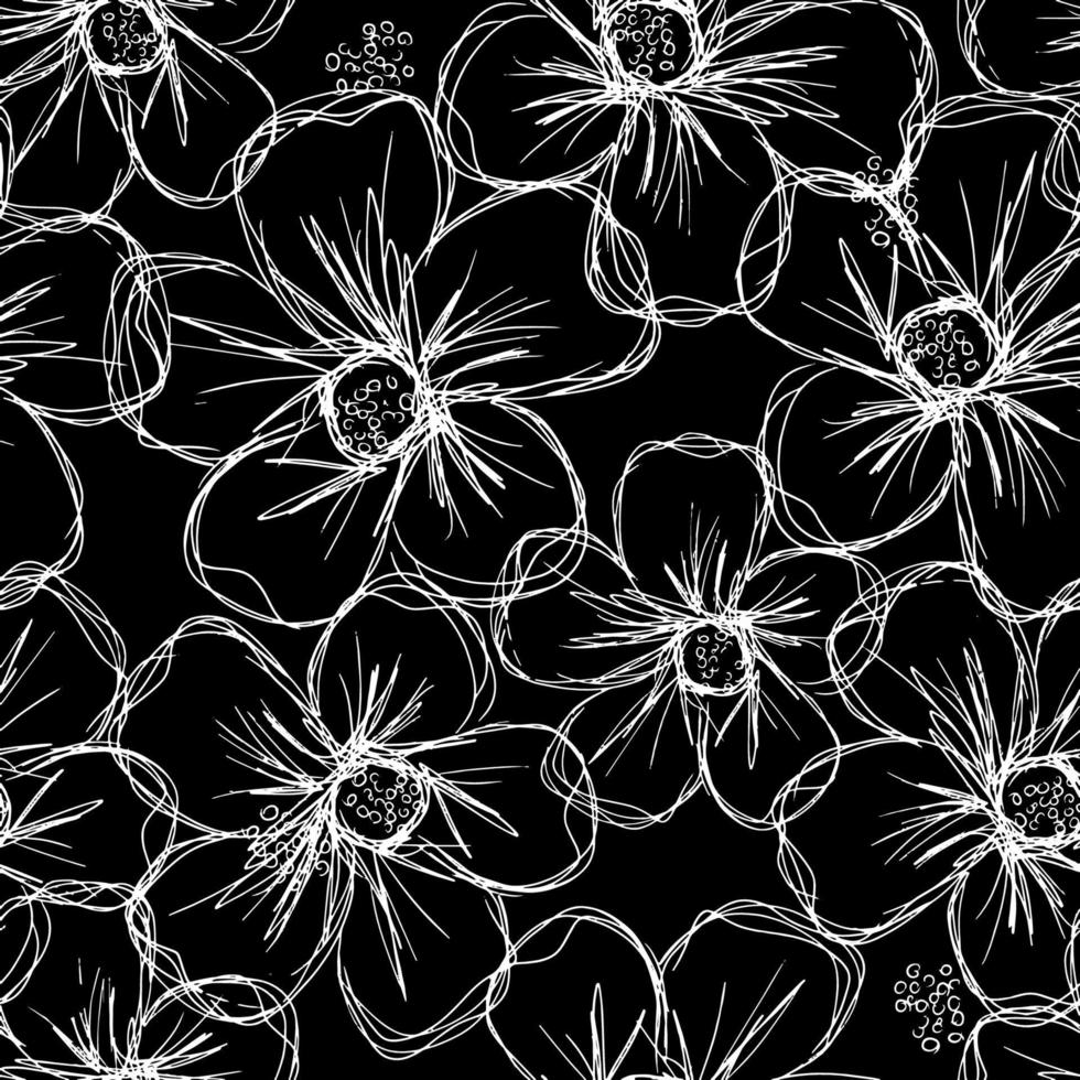 Floral seamless background design vector