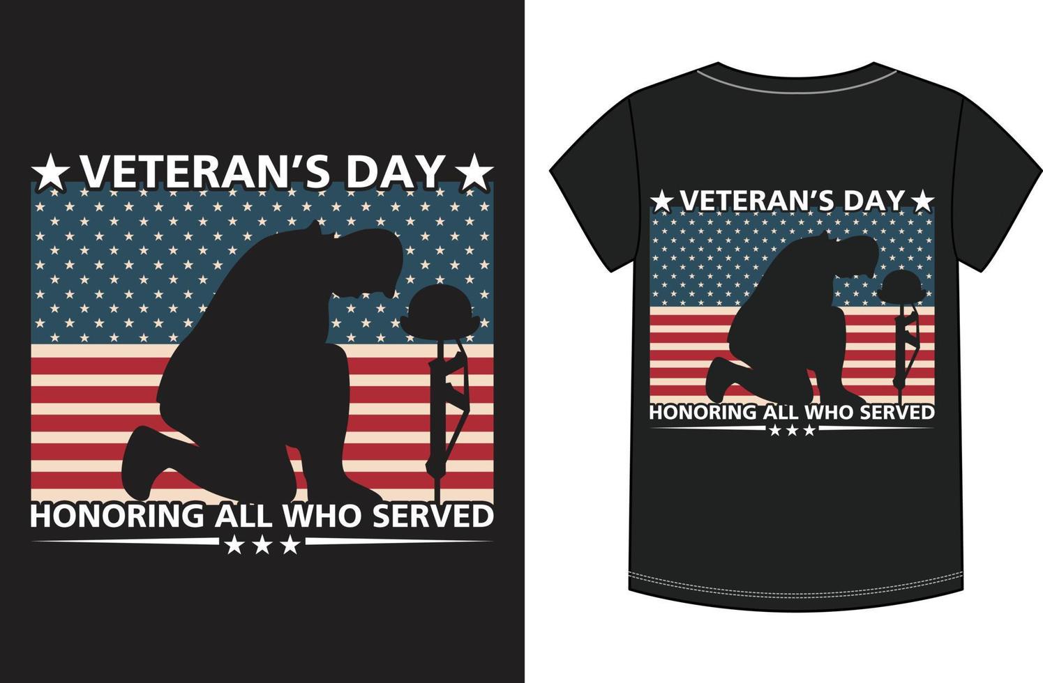 veteran day t-shirt design vector