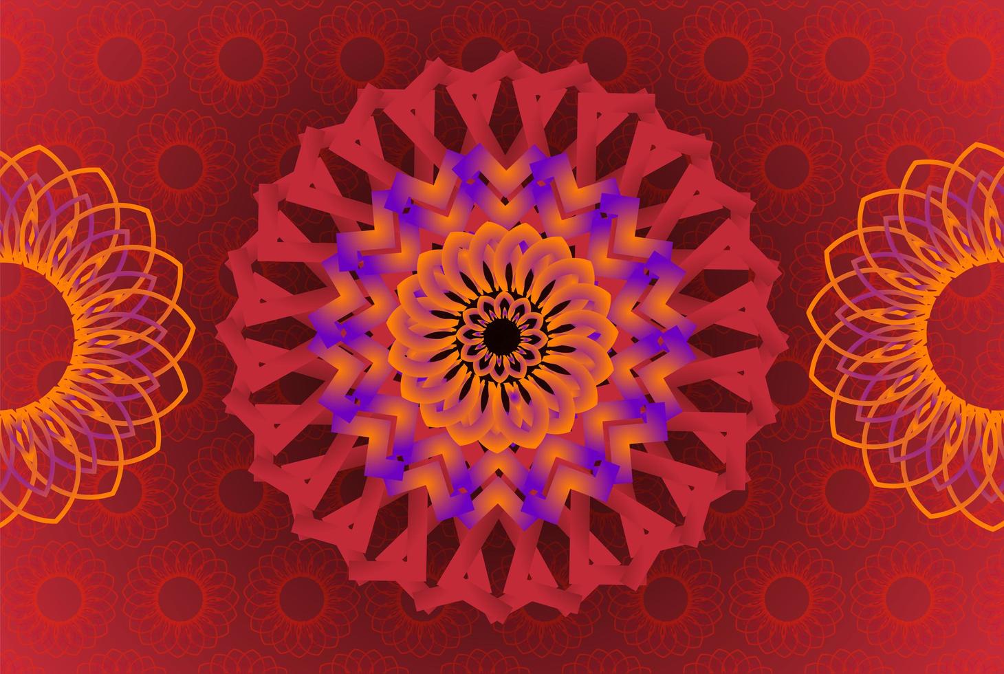 Background with Mandala ornament, round indian pattern, muslim pattern photo