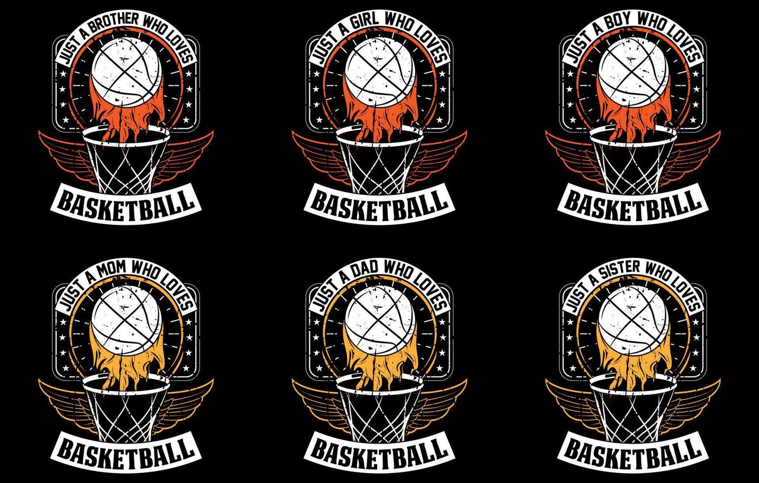 Basketball t-shirt design bundle, Basketball Custom graphic t-shirt set, Basketball game vector, basketball player silhouette vector