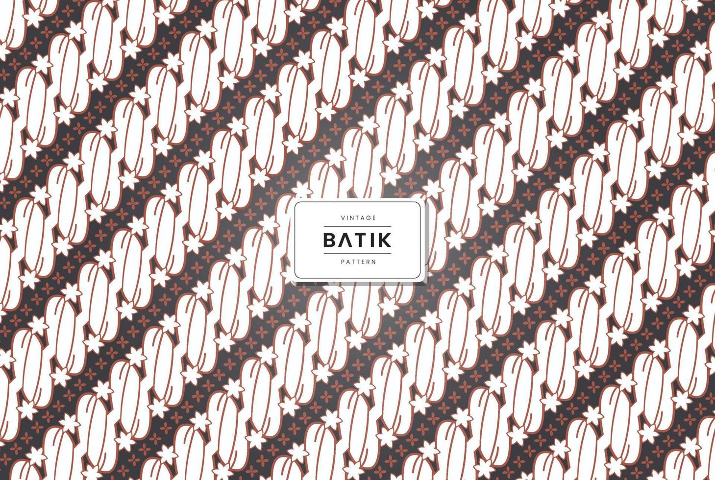 Vintage traditional batik seamless pattern vector