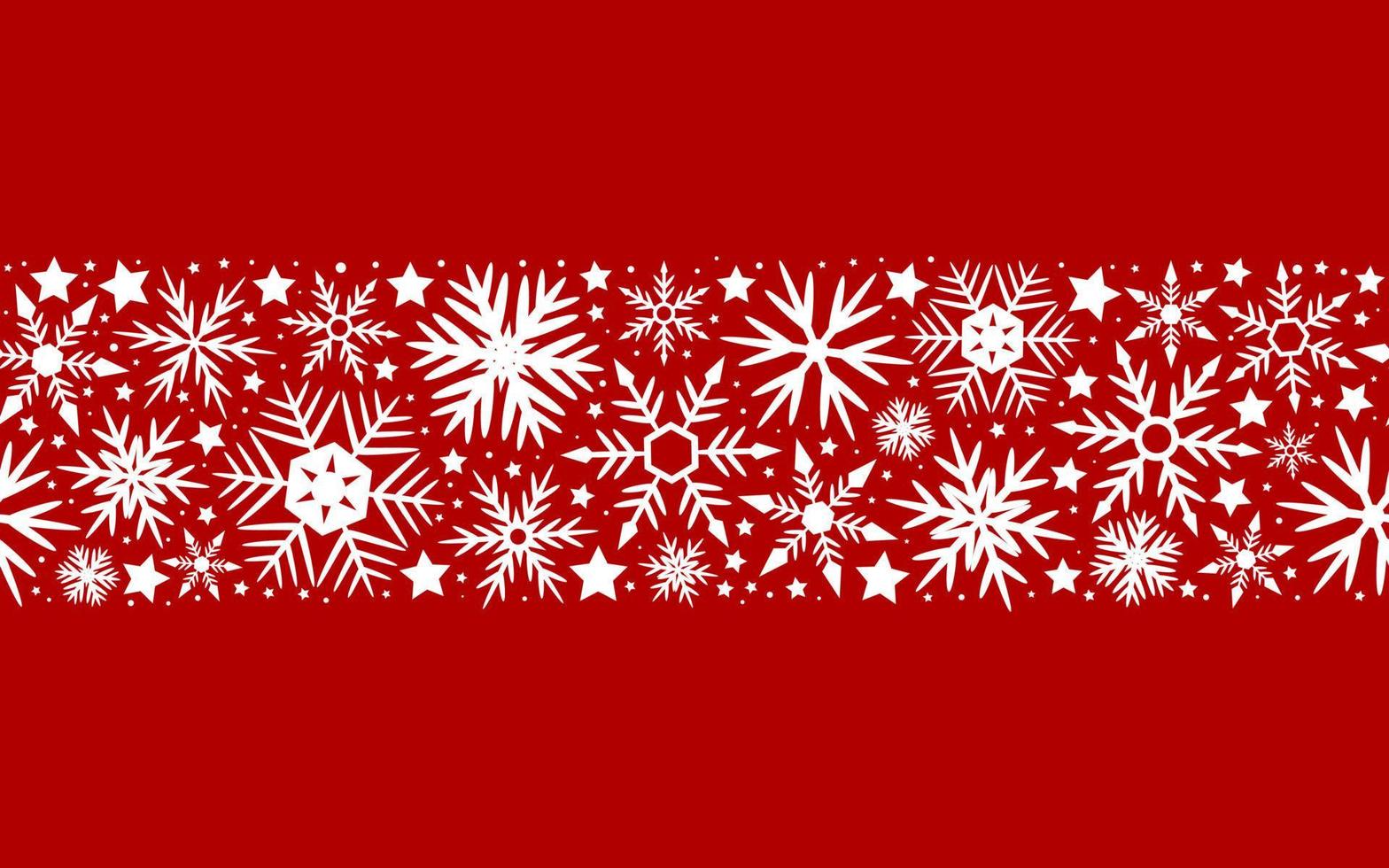 Snowflakes seamless pattern for decoration of Christmas decor and design vector