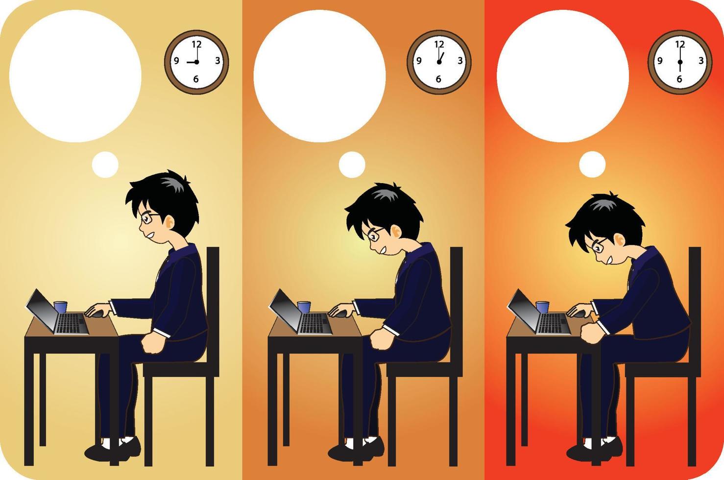 Businessman is working busy all day vector