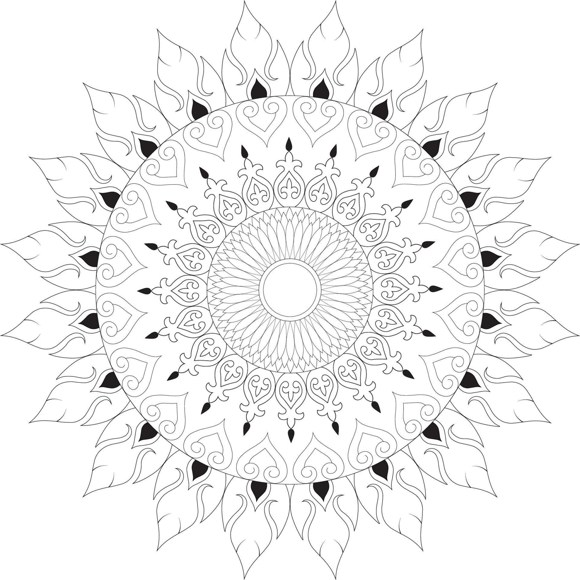 Mandala coloring pages 11352942 - Mandala Coloring Pages Free Vector 
