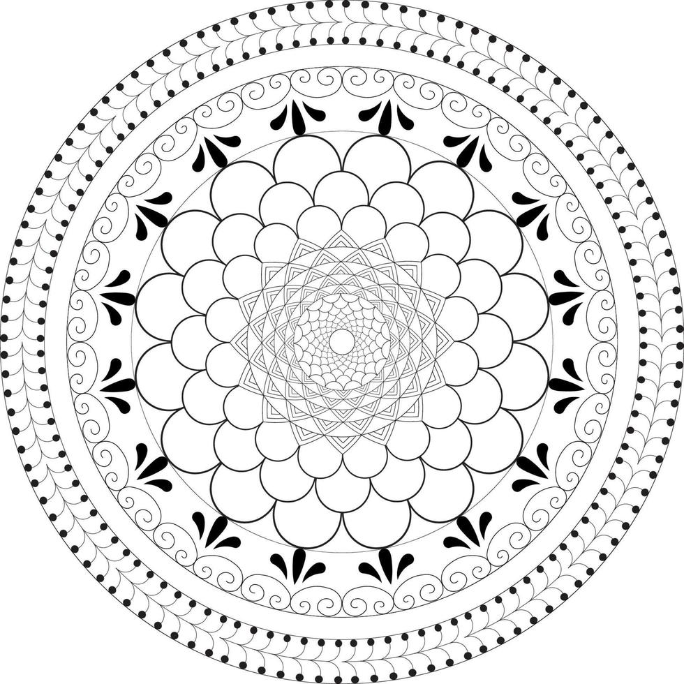 mandalas para colorear vector