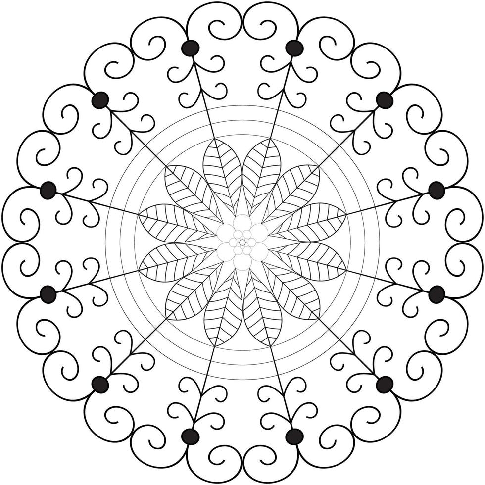 Mandala coloring pages vector