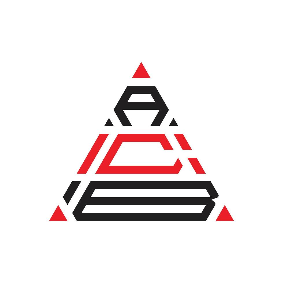Creative Triangle three  Professional logo design for your company vector